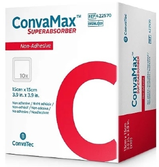 Curativo Convamax Super Absorvente Não Aderente 15cm x 15cm Convatec