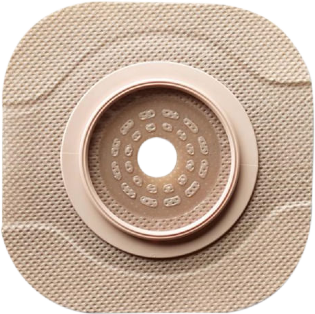 Base Plana para Bolsa de Colostomia Recortável até 44mm, Flange de 57mm - (5 Unid) New Image Hollister 11203